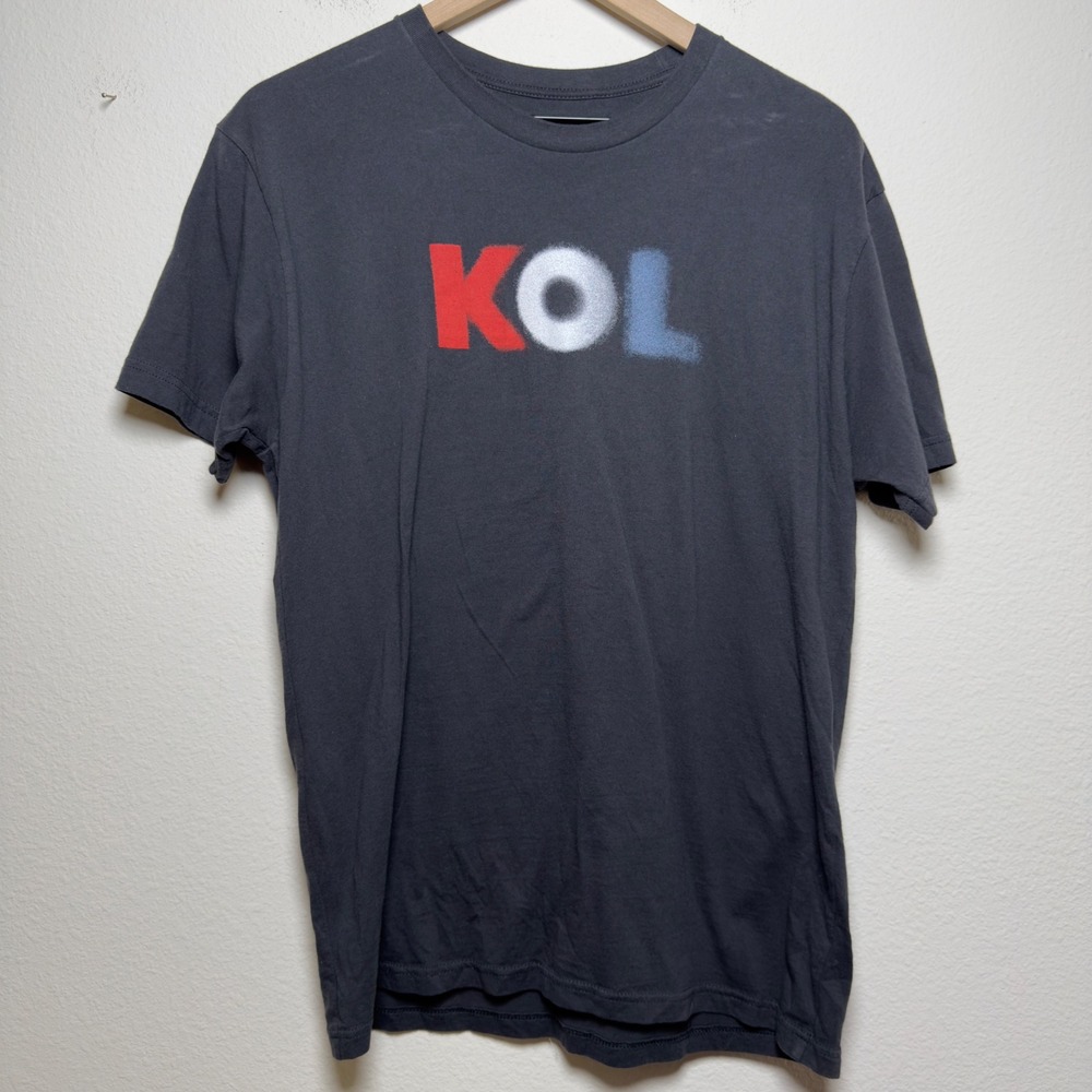 Kings of Leon Women Cotton T-Shirt M Black KOL Graphic Barking Irons Merch